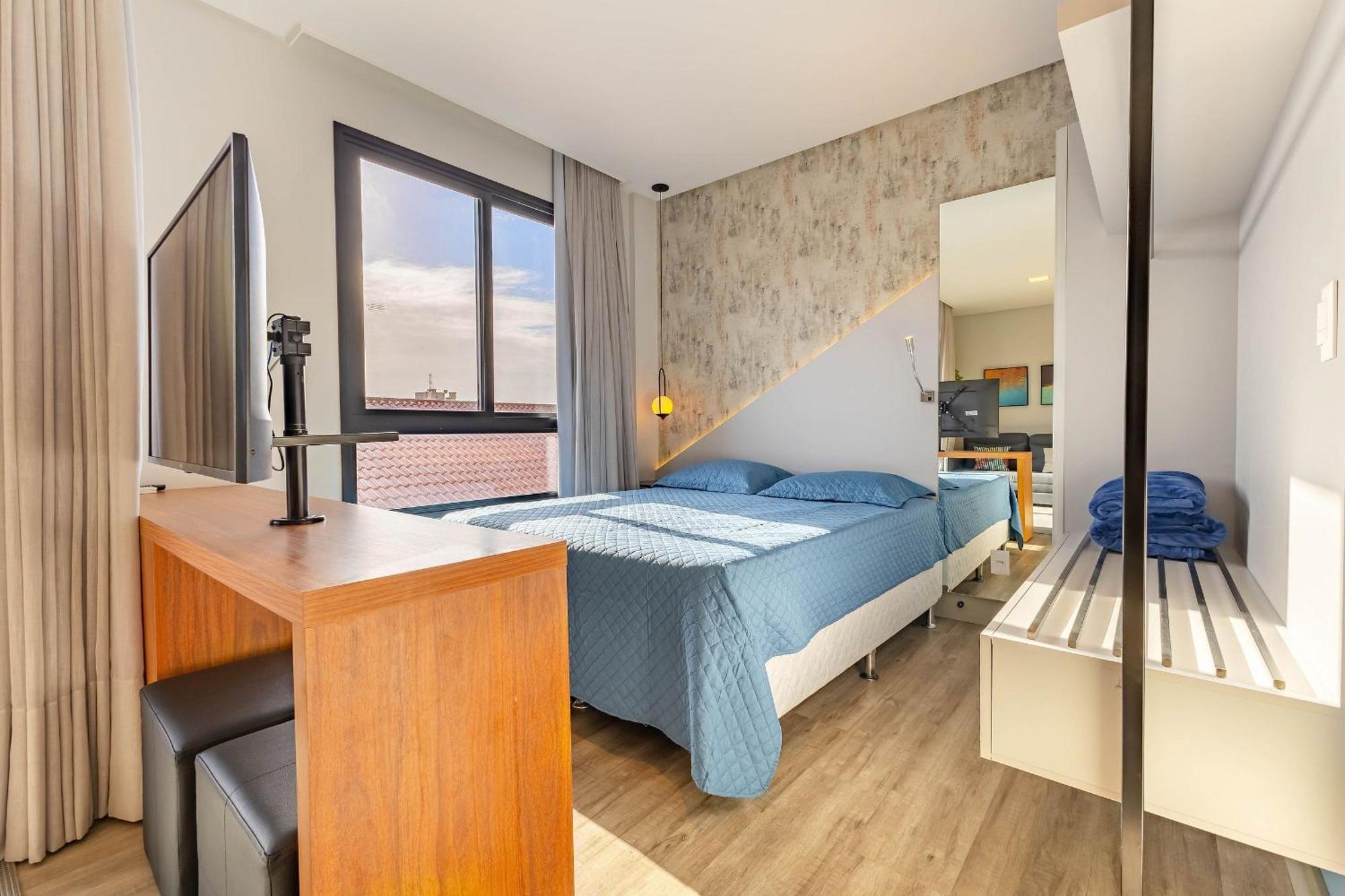 Confortavel Loft Em Condominio Com Piscina Bombinhas Luaran gambar
