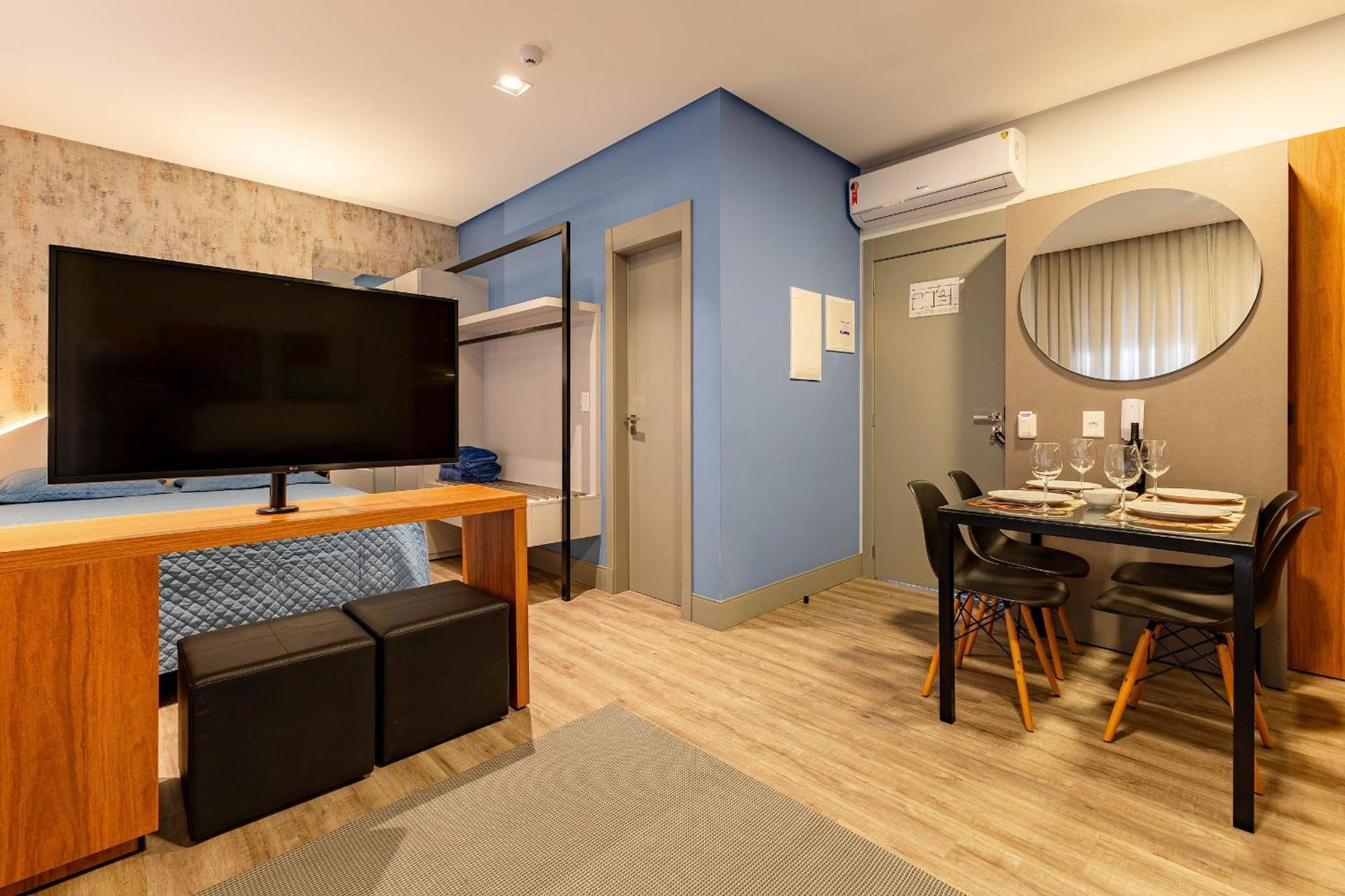 Confortavel Loft Em Condominio Com Piscina Bombinhas Luaran gambar